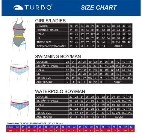 versace swim size guide